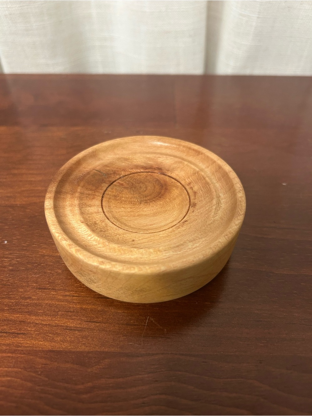 Wood Soap Dish | Sycamore Handcrafted Wooden Soap Holder Rustic Bathroom Decor - Picture 3 of 6